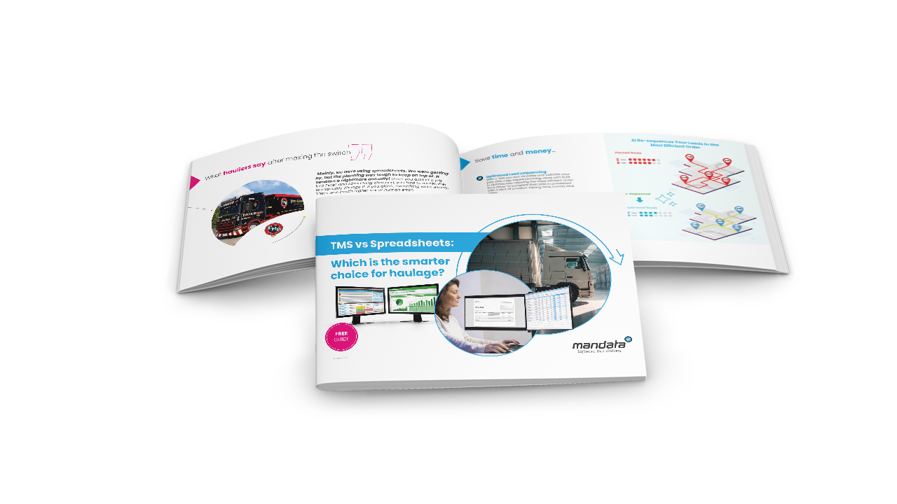 TMS vs Spreadsheets brochure cover image